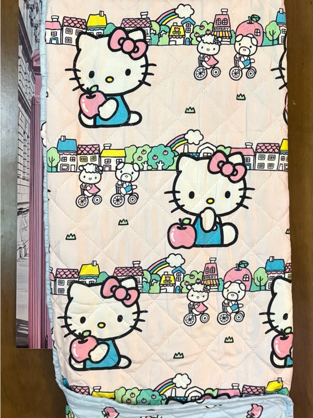 Hello Kitty Pink Reversible Bedding Throw